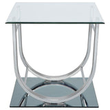 Danville - U-Shaped End Table - Chrome