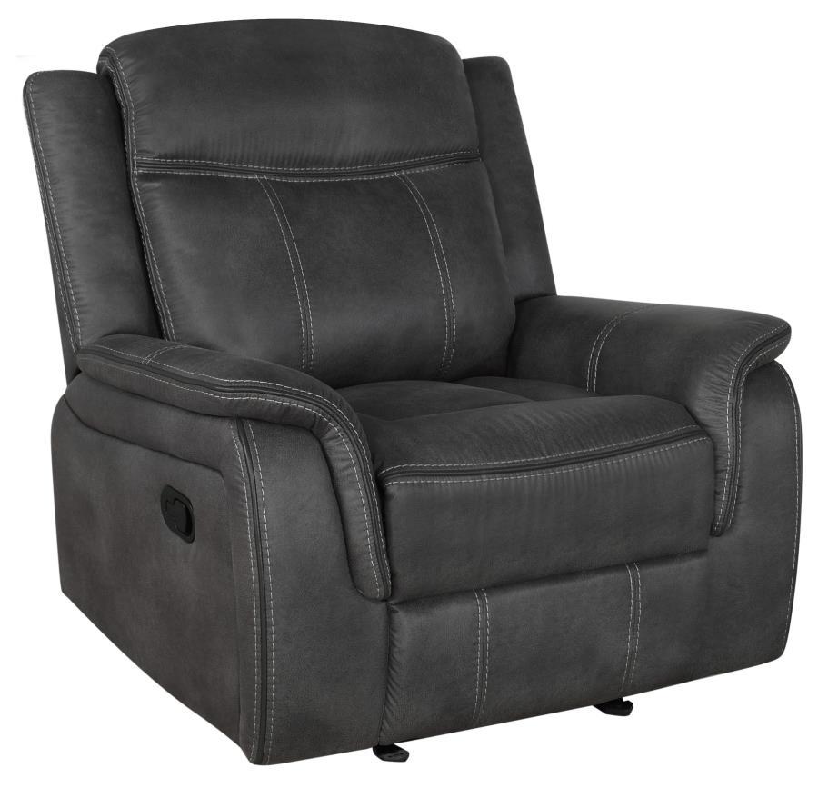 Lawrence - Sillón reclinable tapizado con respaldo capitoné