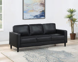 Ruth - Upholstered Track Arm Faux Leather Sofa