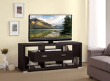 Darien - Consola TV rectangular geométrica con 2 cajones