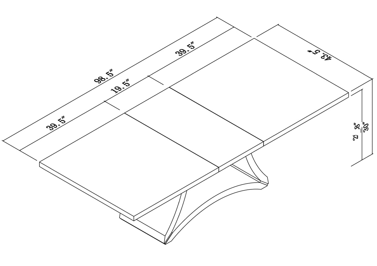 D313 - Juego De Mesa De Comedor Y 6 Sillas - Blanco