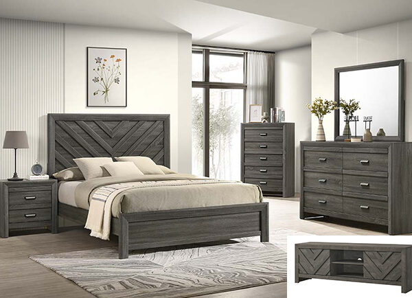 valor bedroom collection gray