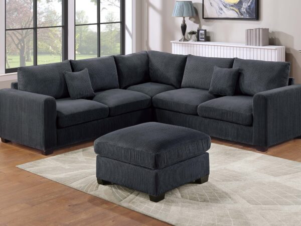 4pc sectional with ottoman