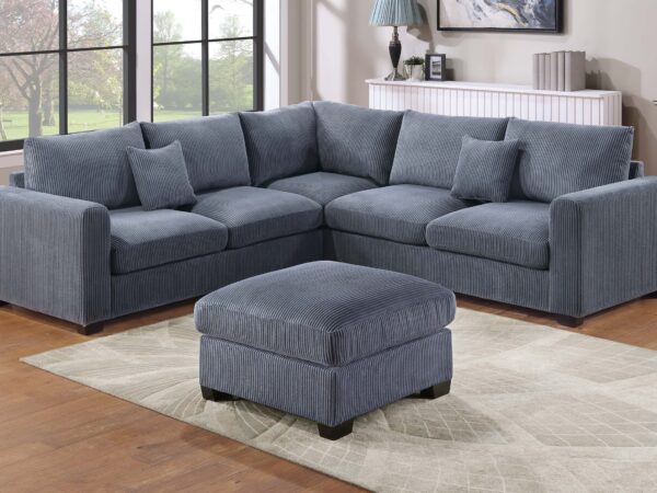4pc sectional with ottoman