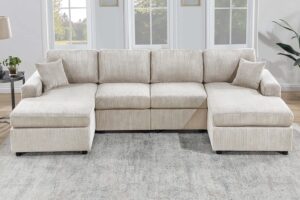 3 pc Sectional with Accent Pillows