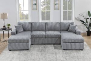 3 pc Sectional with Accent Pillows