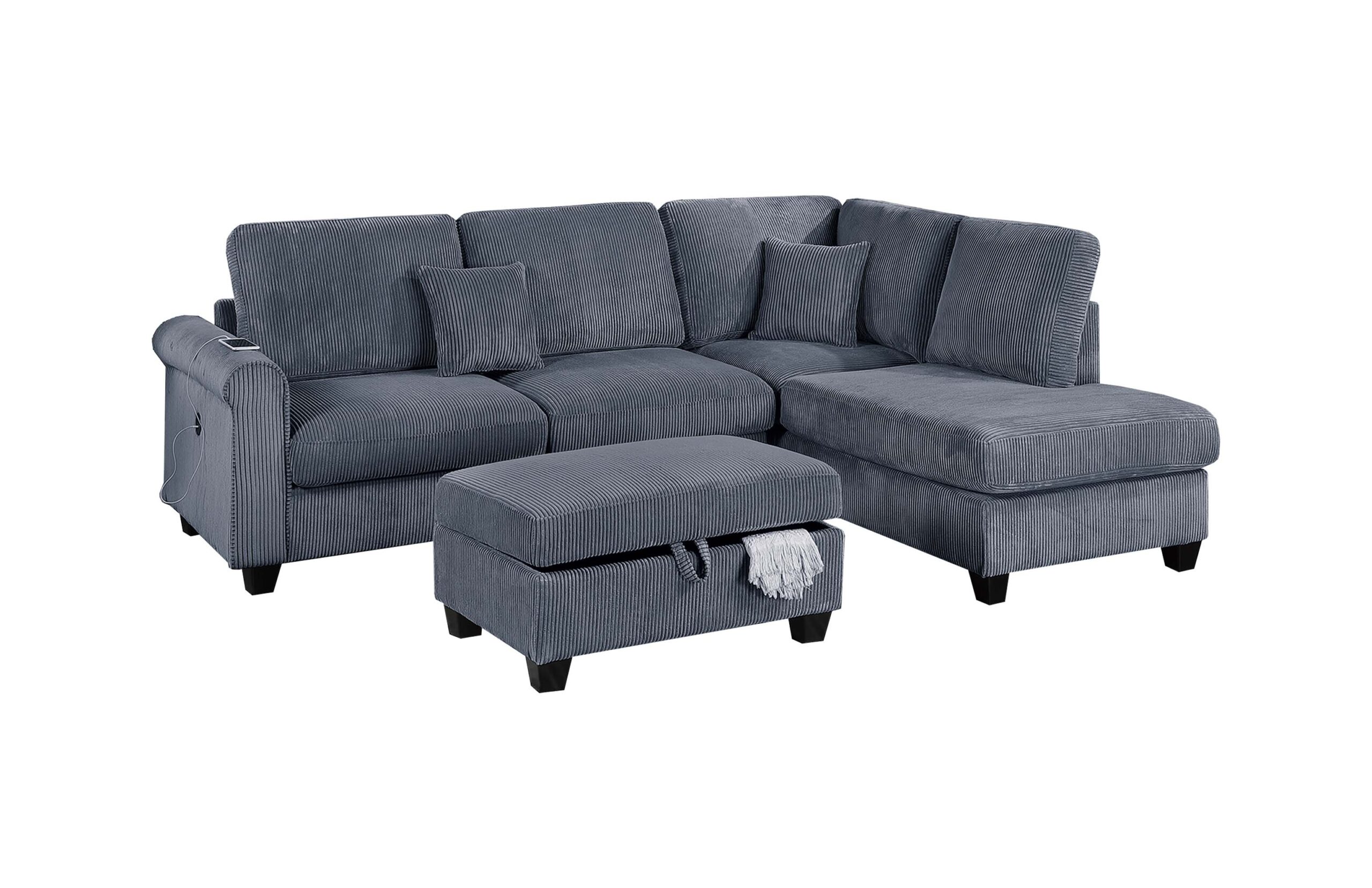 3 pc sectional with storage ottoman 3 pc sectional with storage ottoman