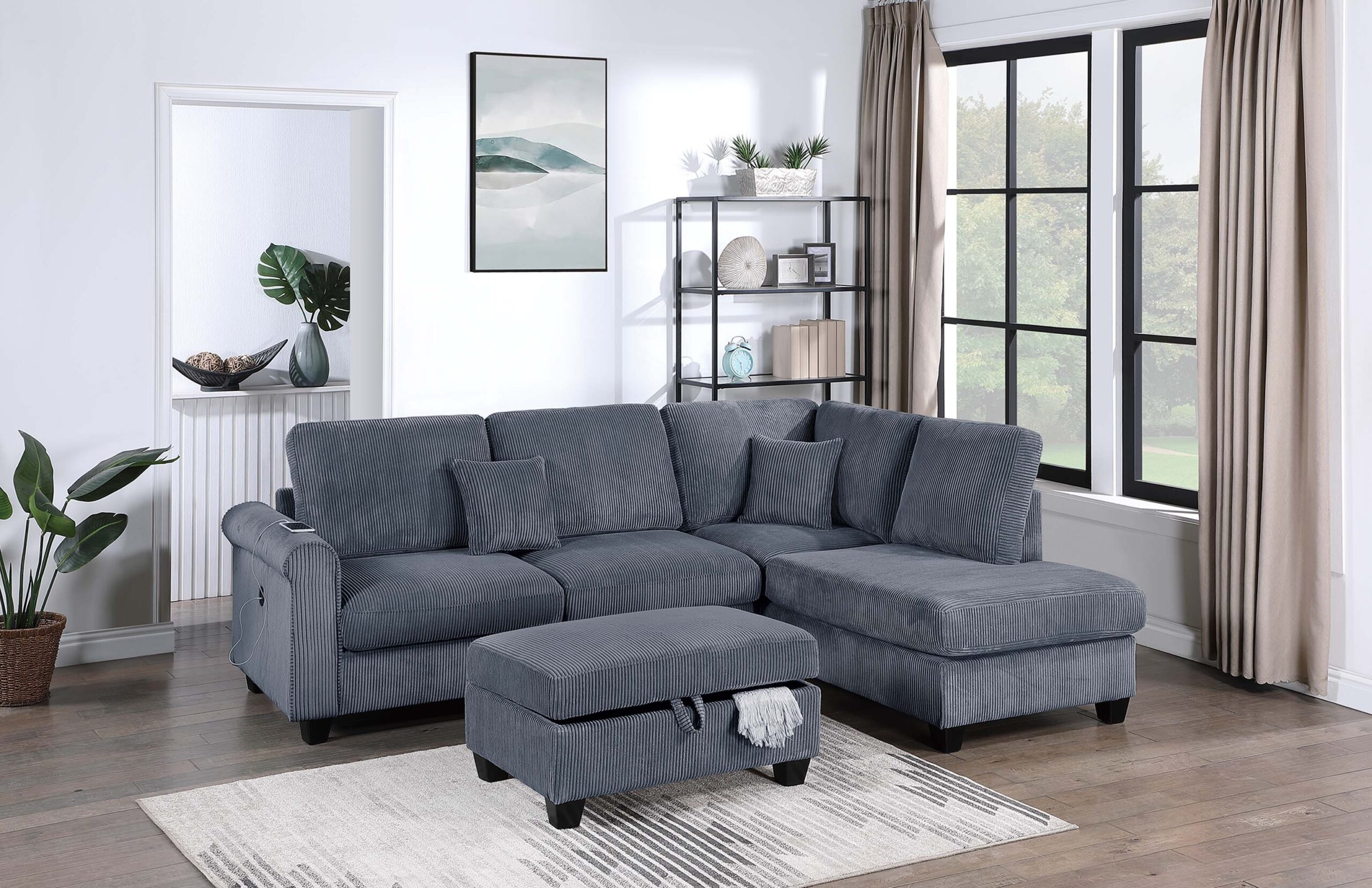 3 pc sectional with storage ottoman 3 pc sectional with storage ottoman