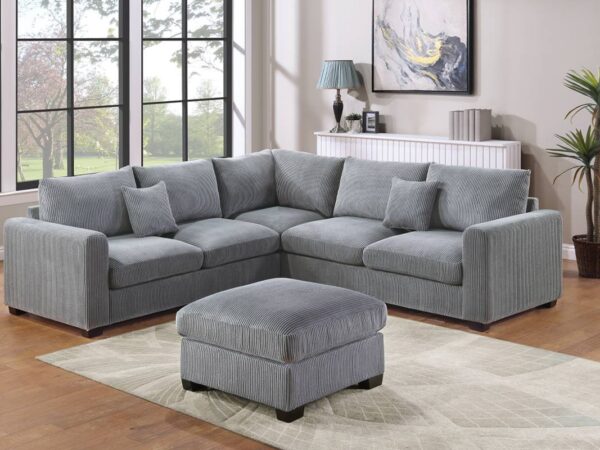 4 pc sectional with ottoman