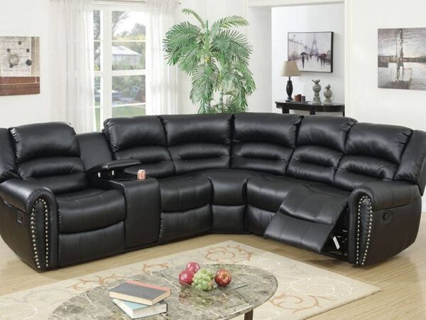 manual reclining sectional