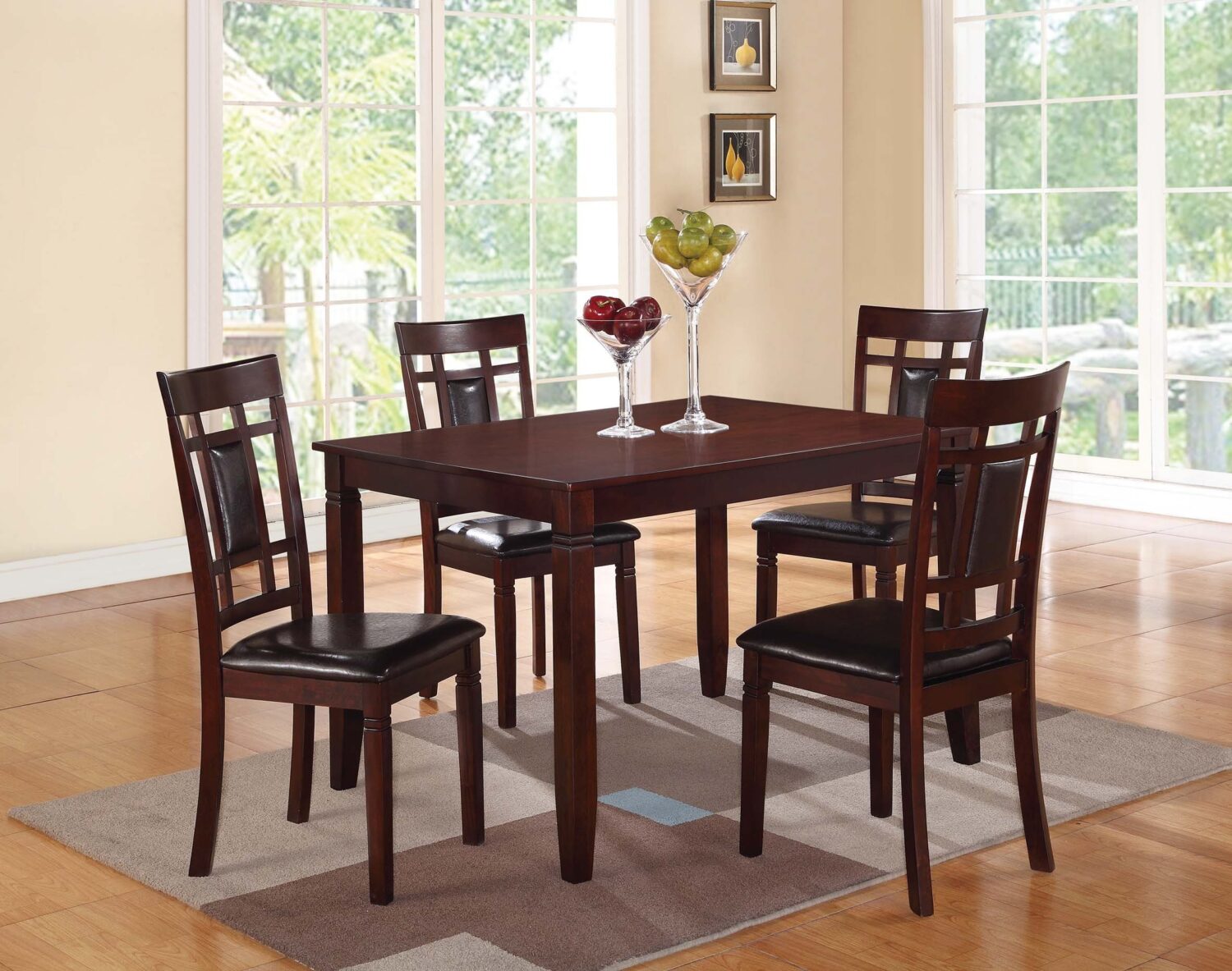 5 piece dining set in gray rubber wood (copy) 5 piece dining set in gray rubber wood (copy)