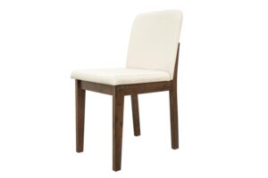 5-Piece Dining Set in Dark Walnut /Beige Padding
