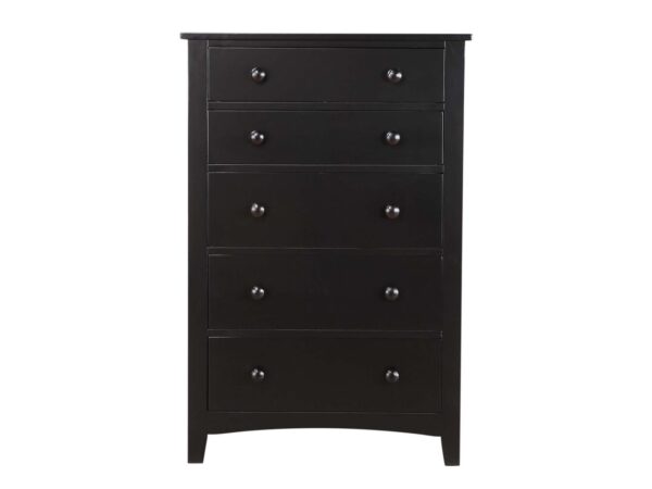 black pine 5 drawer chest