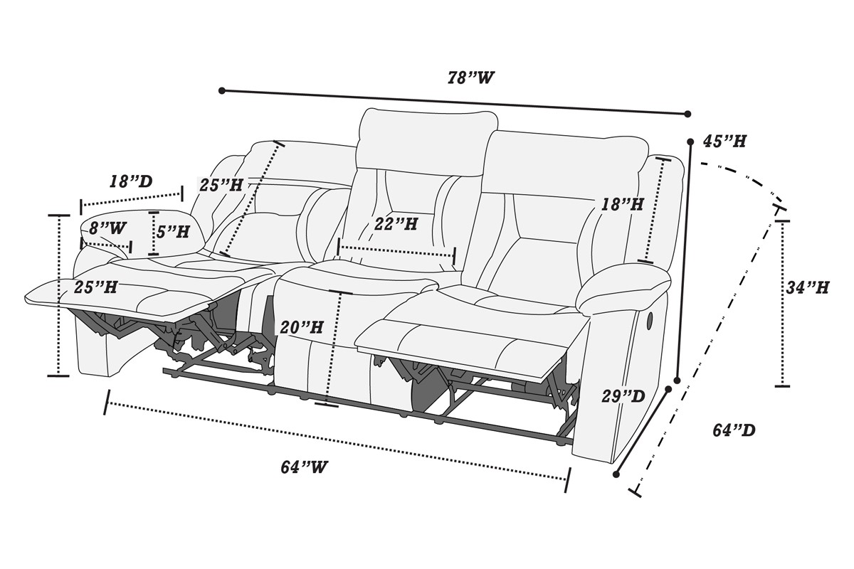 retro style motion recliner sofa in brown retro style motion recliner sofa in brown