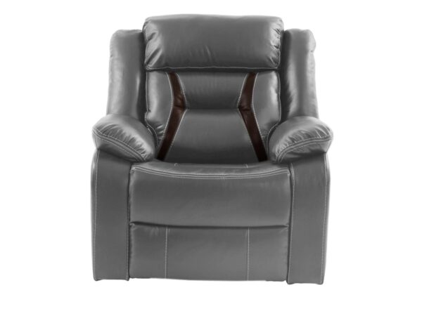 retro style glider recliner chair in brown