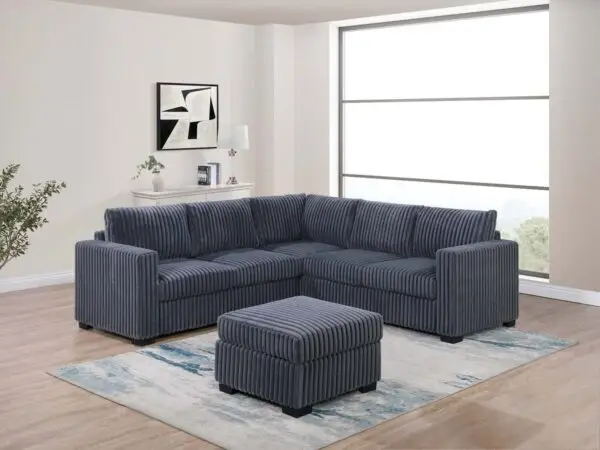 4 piece sectional set w/ ottoman