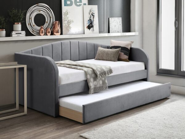trundle daybed gray
