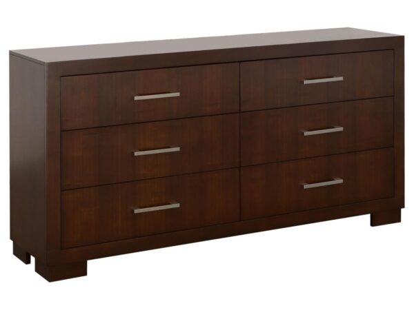 jessica 6 drawer dresser cappuccino
