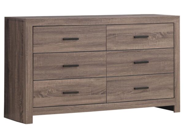 brantford 6 drawer dresser coastal white