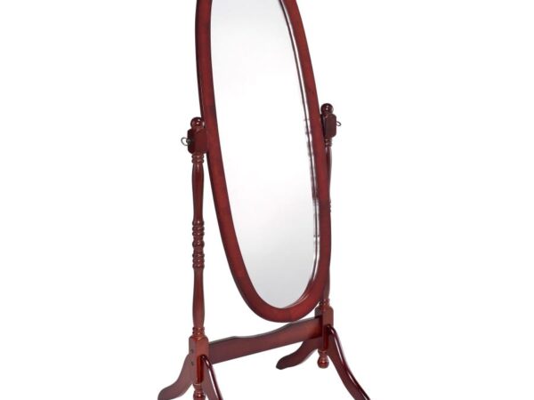 cabot wood adjustable full length cheval mirror black