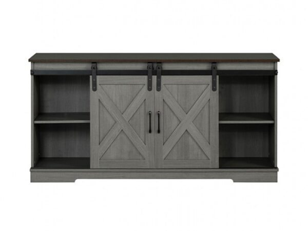 garibaldi rustic farmhouse brown/gray tv stand