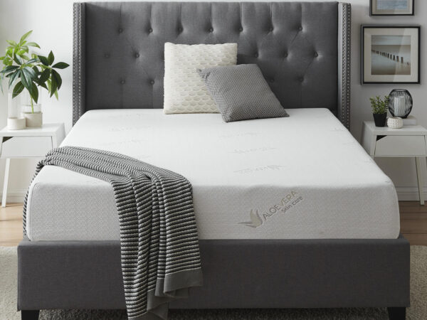 aloe vera 8″ contouring memory foam mattress